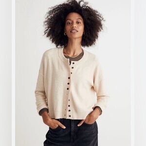 Madewell Brampton Crop Cardigan Sweater - XXL